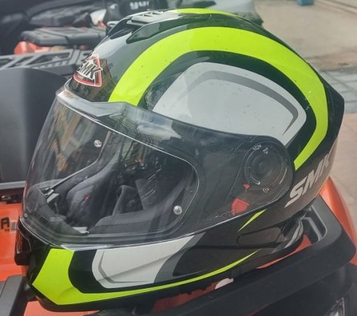 SMK Twister Twilight Kapalı Kask Sarı - Görsel 2